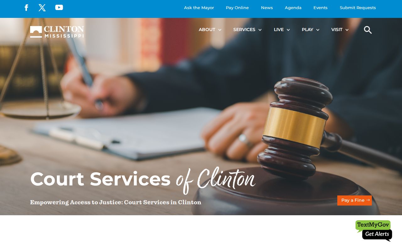 Clinton court records Court Services information