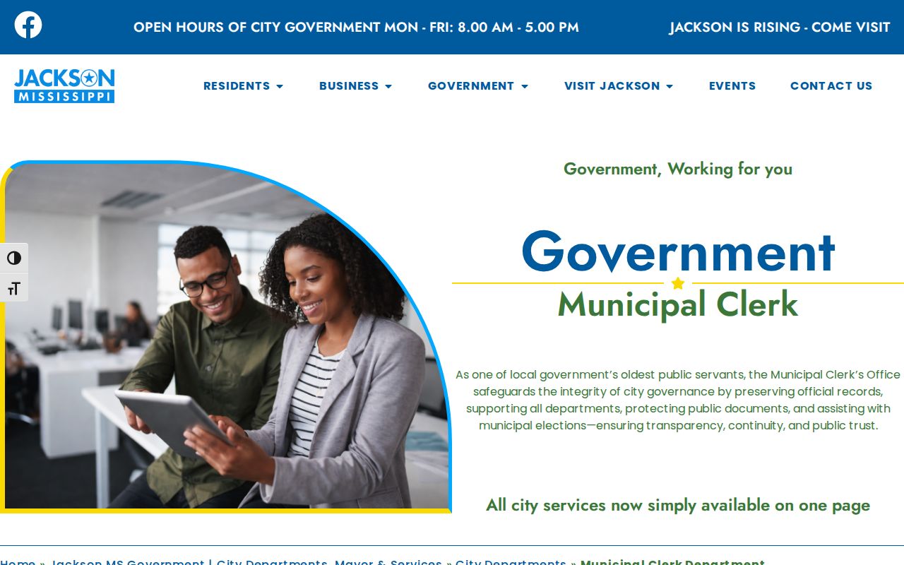 Jackson court records Municipal Clerk request details